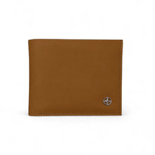 Carteira Masculina Clássica Bifold Veylen em Couro Látego Caramelo: O equilíbrio entre o rústico e o moderno.
